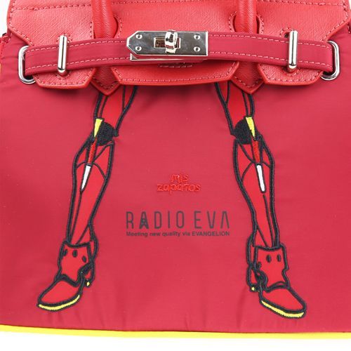 RADIO EVA 698 EVANGELION Small Boston Bag by mis zapatos/レッド（2号機）（小手提包)