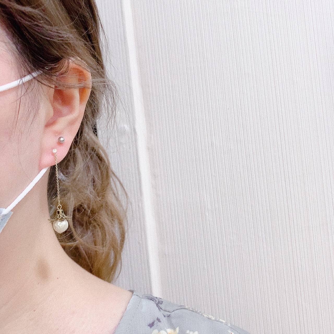 [日本制] 復古珍珠耳環(防敏感樹脂針)