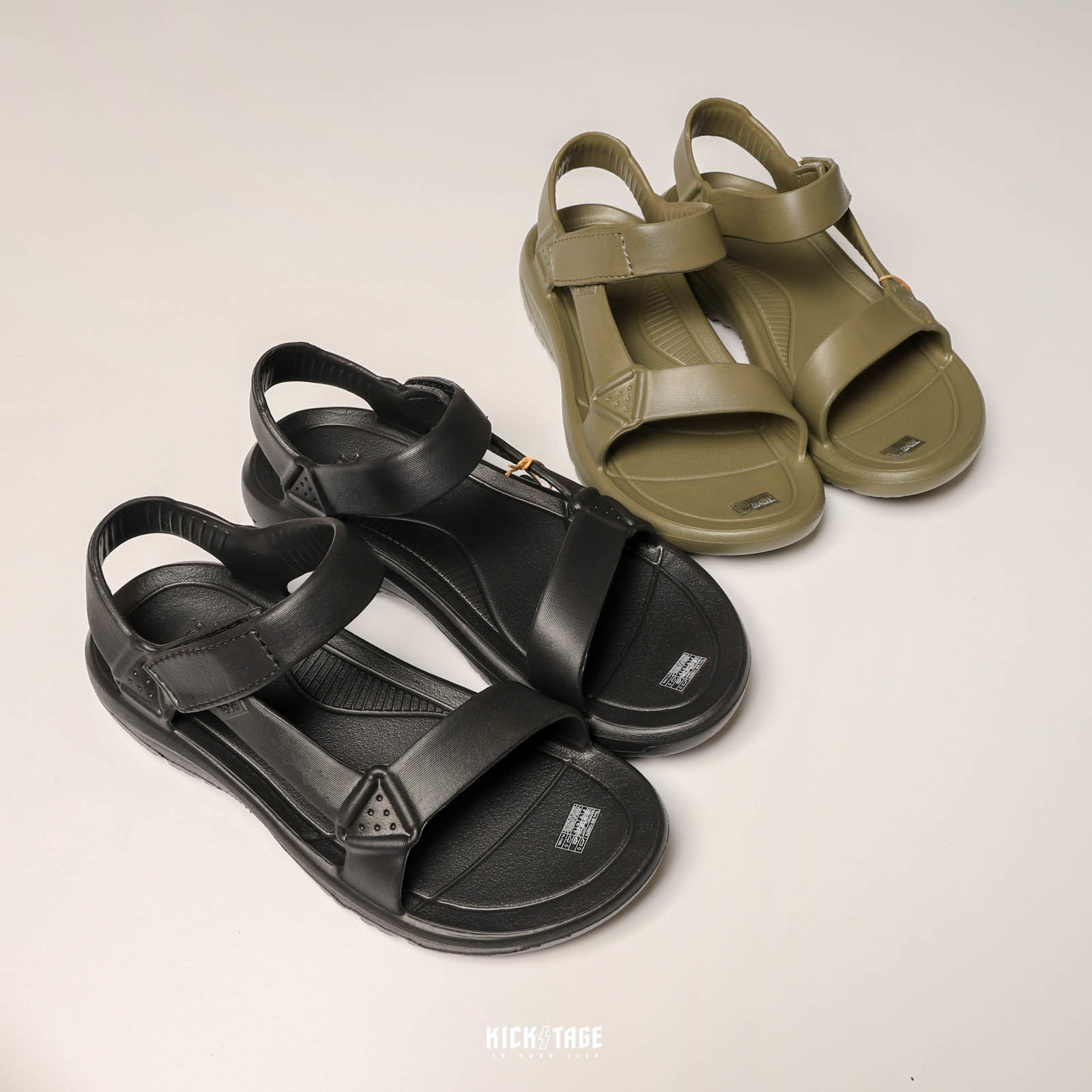 男鞋 TEVA M HURRICANE 黑色 橄欖綠 防水 魔鬼氈 水陸輕量涼鞋【TV1100270BLK】