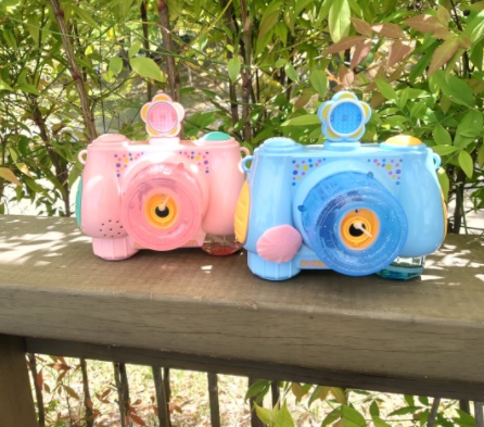 韓國 吹泡泡音樂相機 吹泡泡 相機  粉紅 水藍 相機泡泡槍