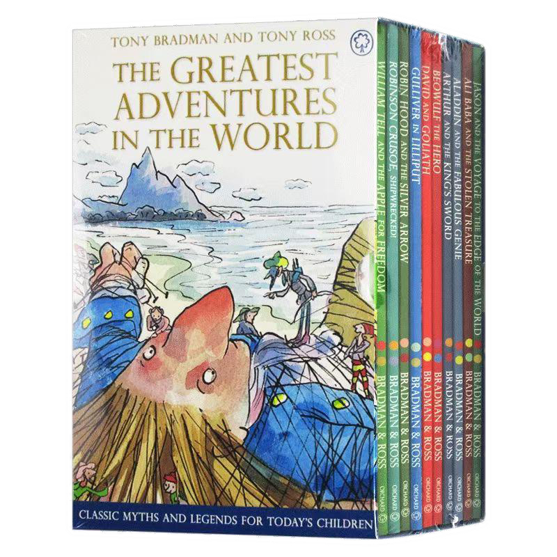 The Greatest Adventures in the World Collection slipcase - The Book People (10 books)