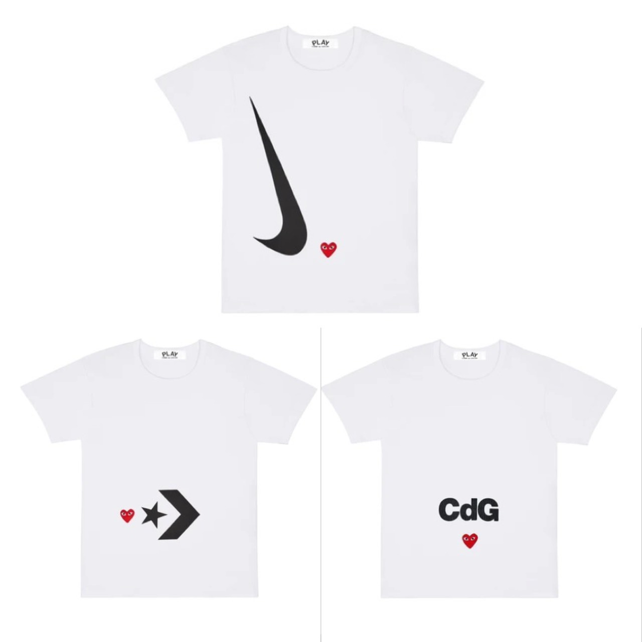 Cdg Play Cdg X Play /NIKE /CONVERSE  聯名 愛心 短袖