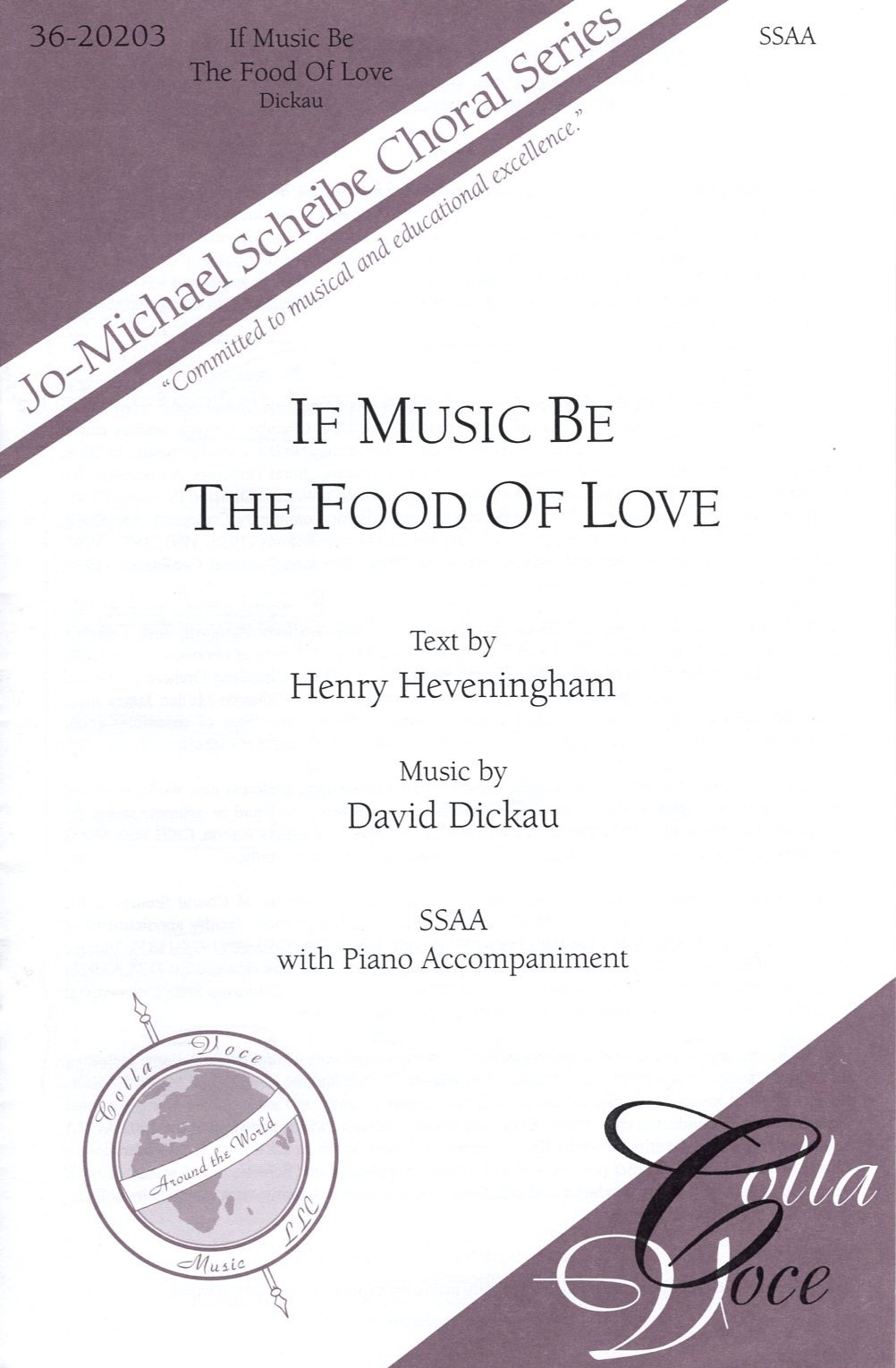 【女聲四部】《If Music Be the Food of Love》