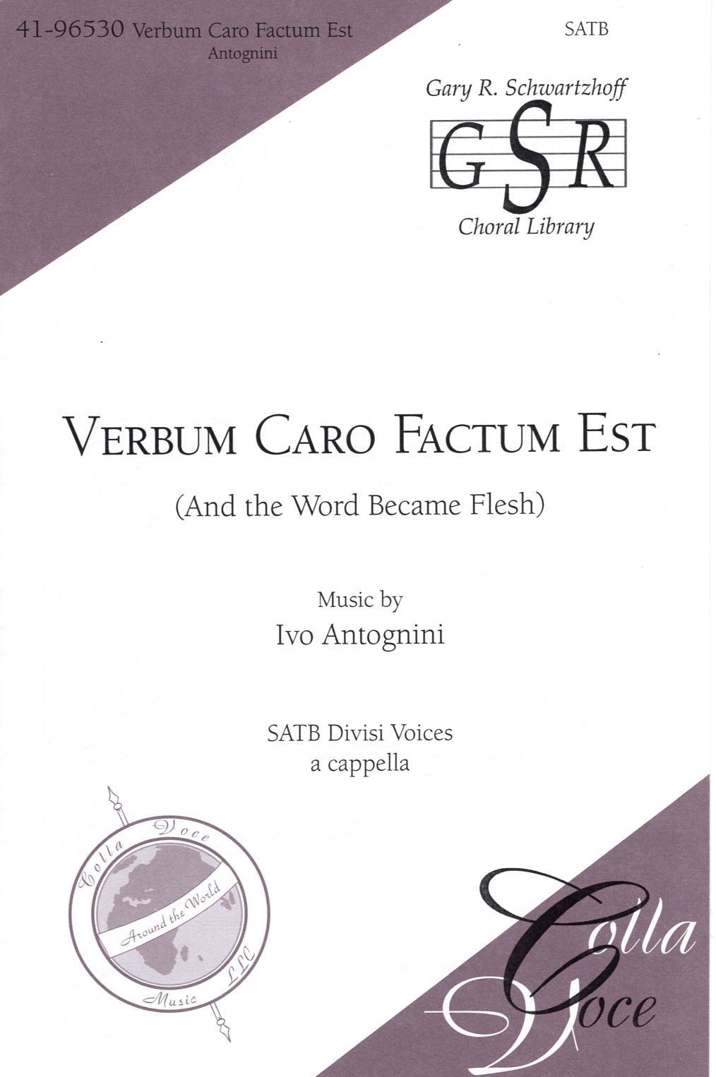 【混聲四部】《Verbum caro factum est》