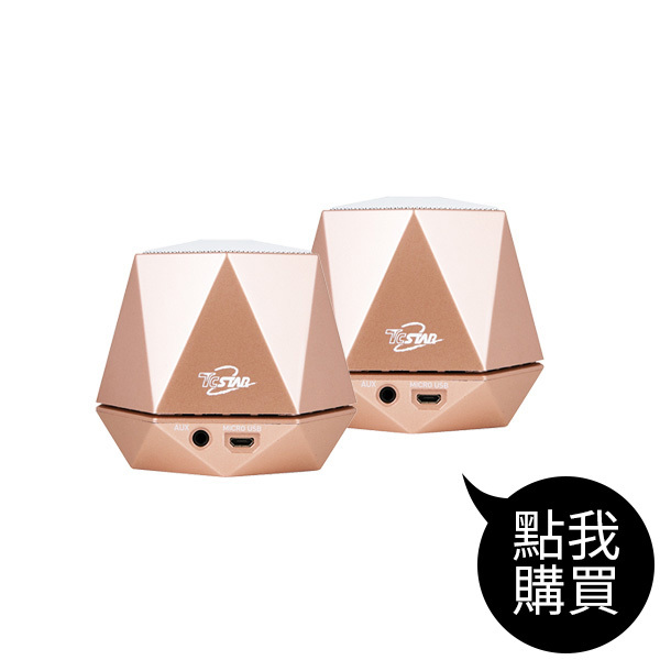 TCS1020GD 金色串聯式藍牙喇叭2入