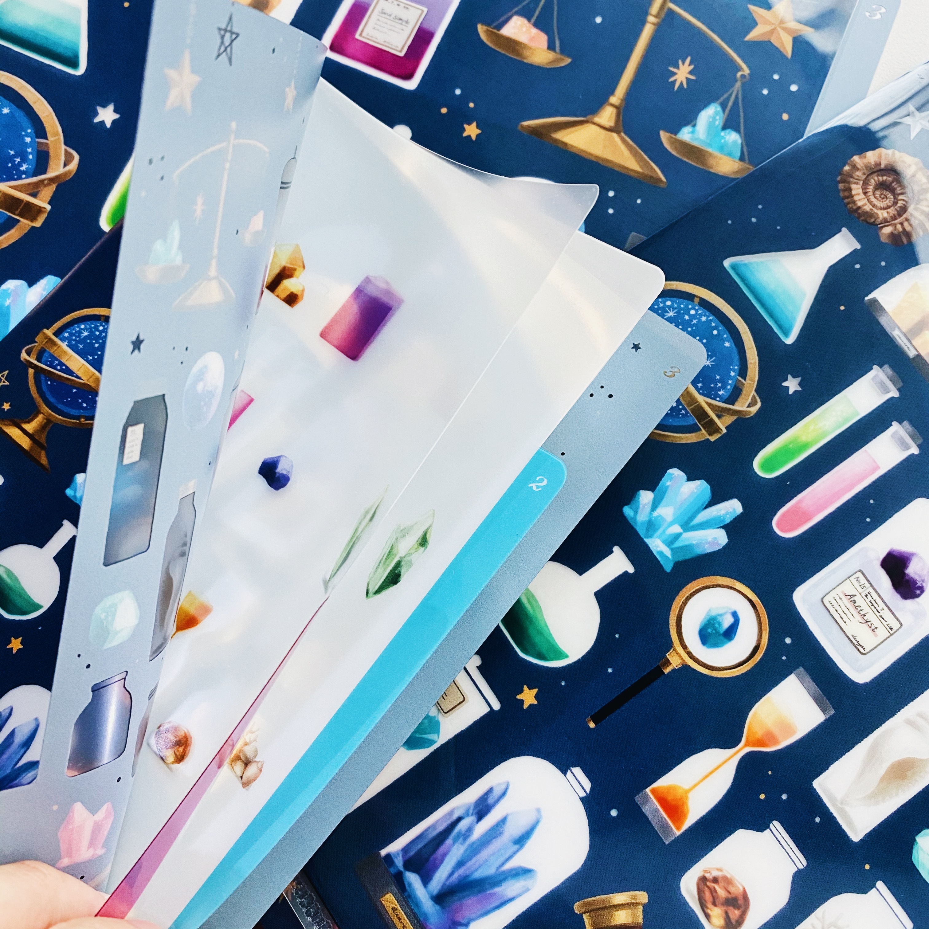 MIDORI 三層資料夾 寶石款 (3種尺寸）