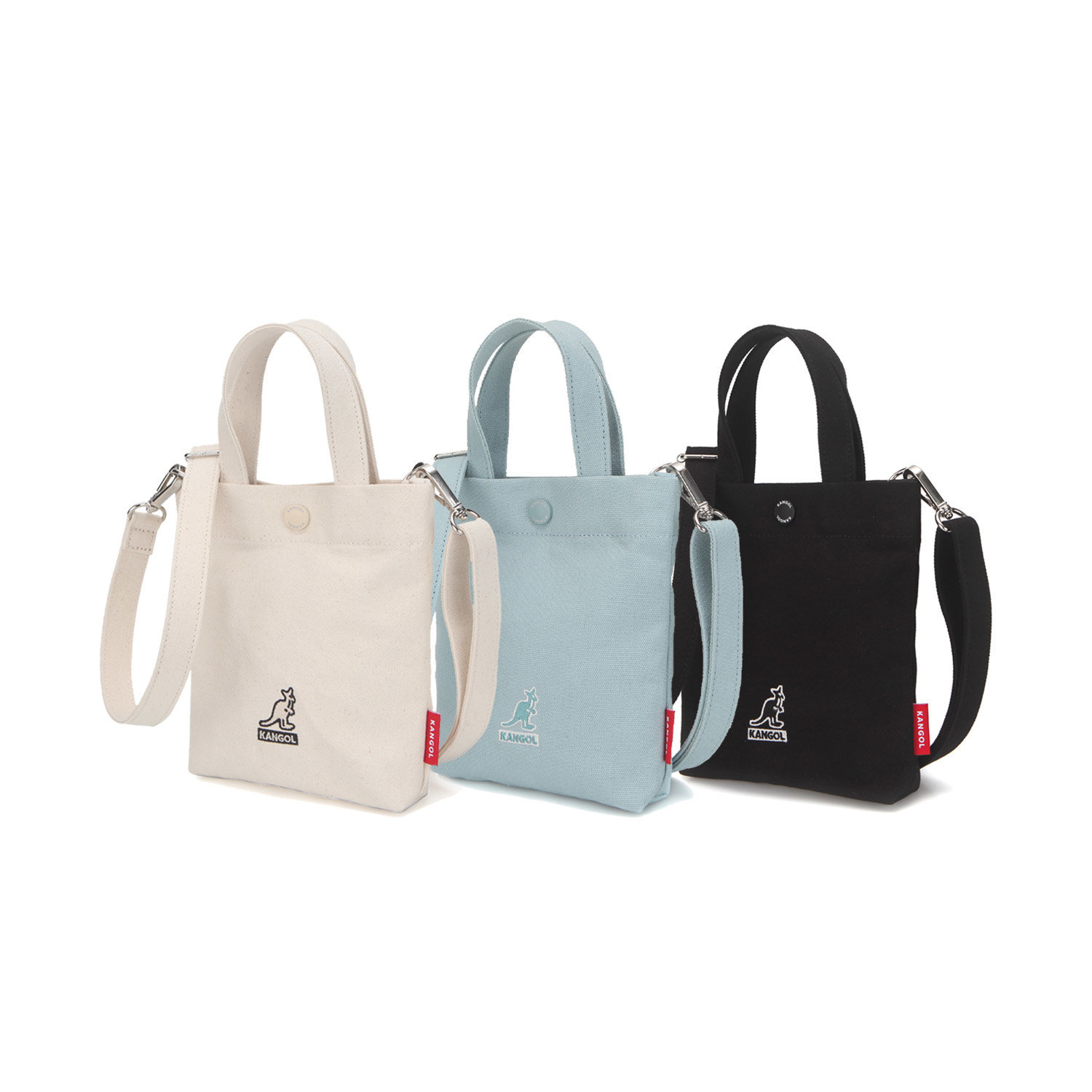 KANGOL CANVAS MINI CROSSBAG (3 COLORS)