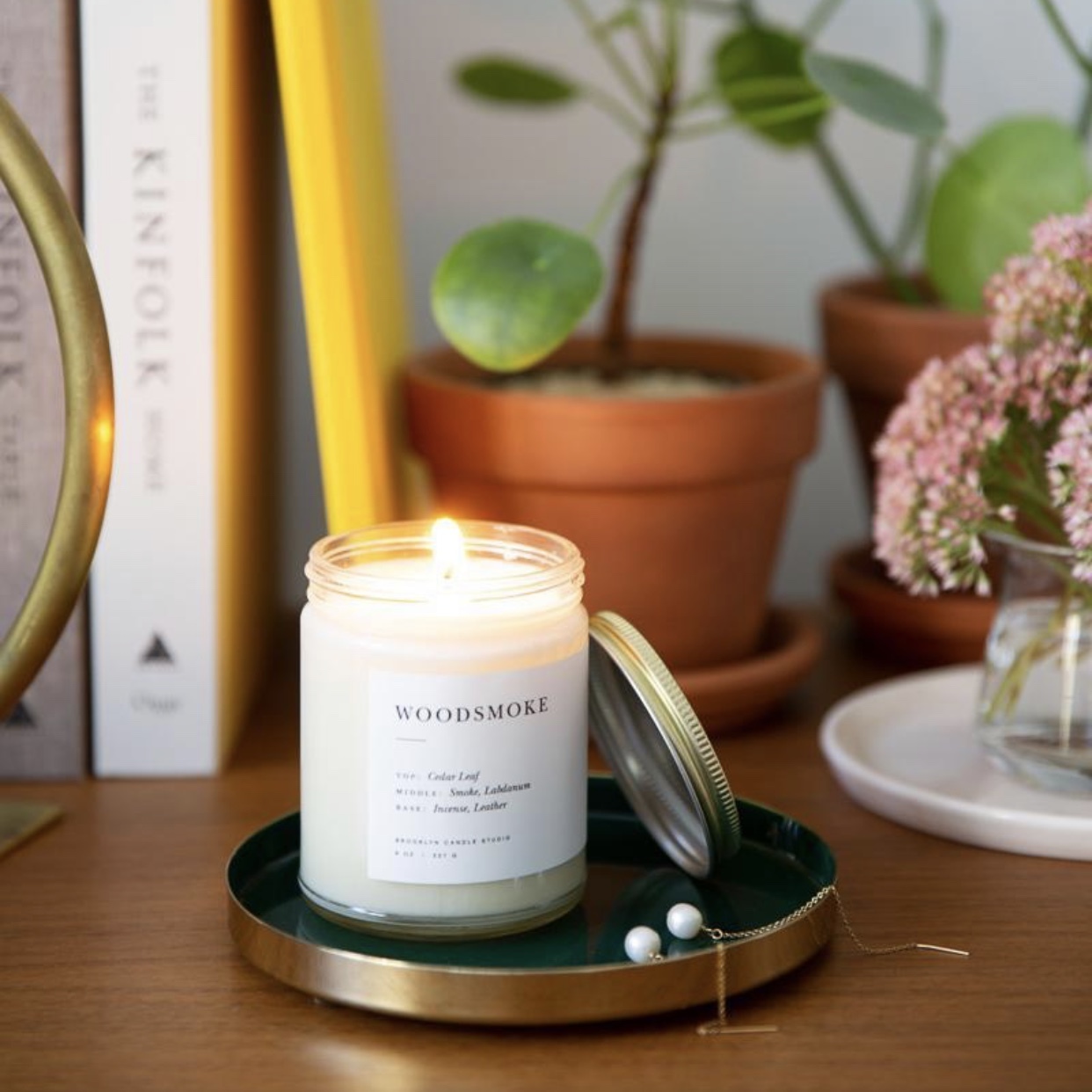 Woodsmoke 煙燻柴火 極簡蠟燭 -  Brooklyn Candle Studio