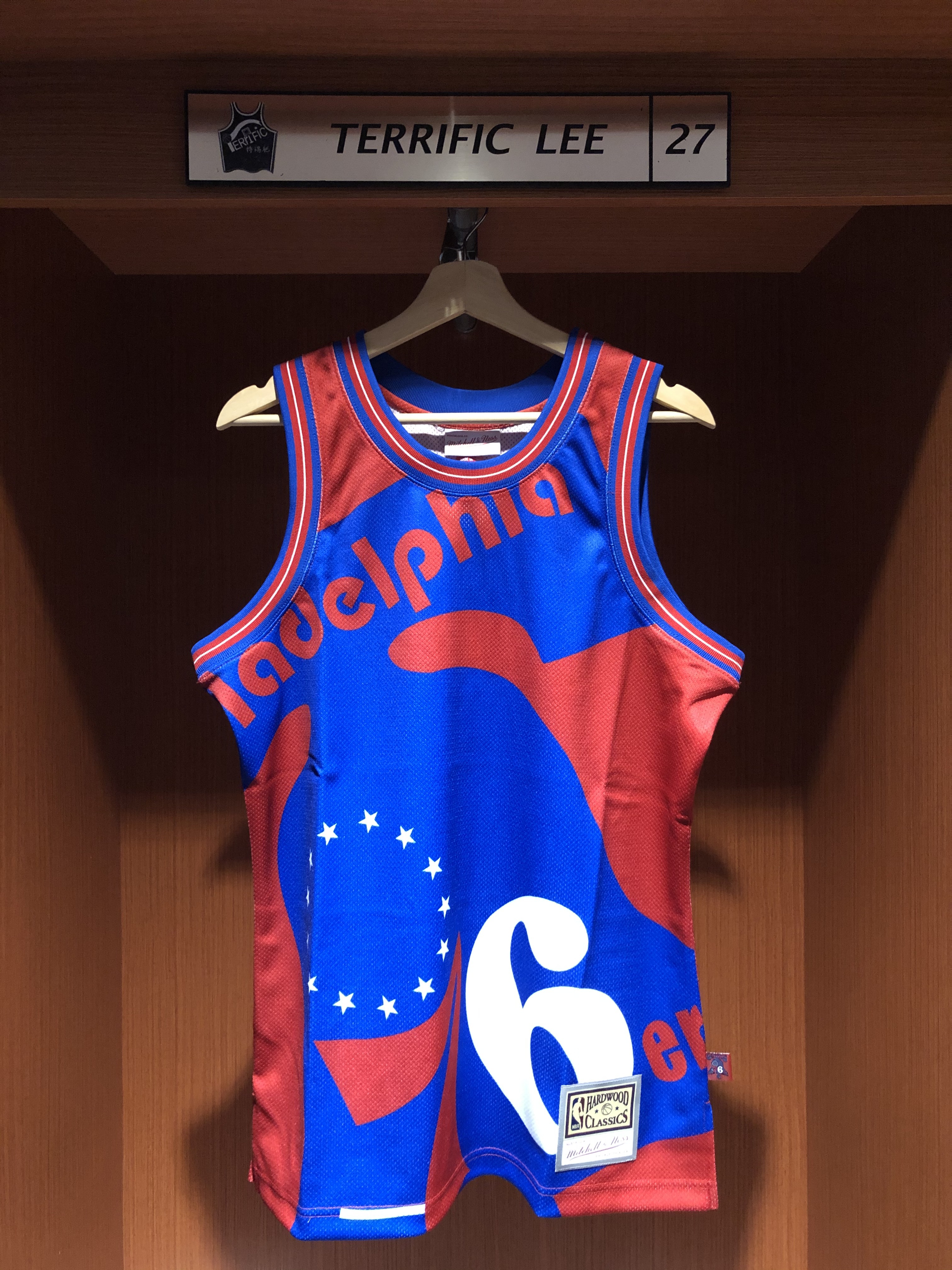 NBA球衣 費城七六人藍 M&N Big Face 2.0 Jersey 染印 球衣 全新