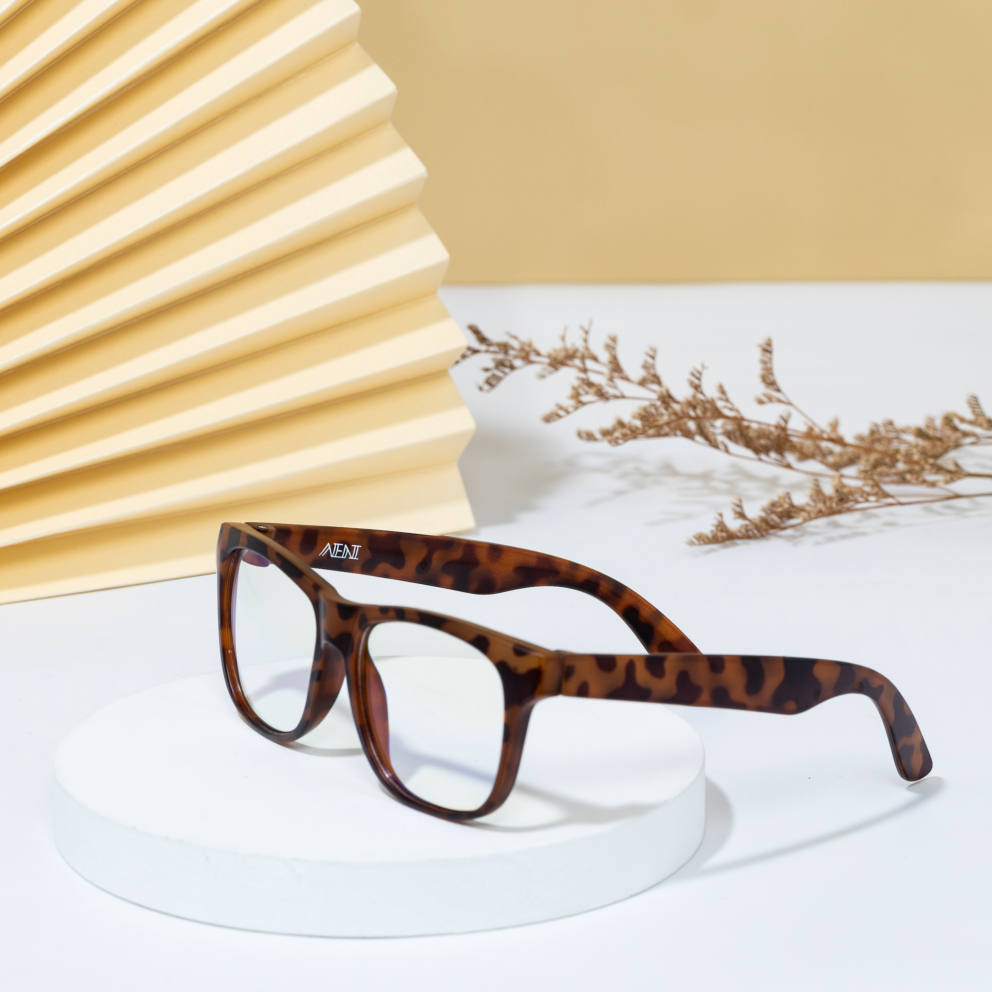 AENI iLO兒童濾藍光眼鏡7-12y 焦糖琥珀