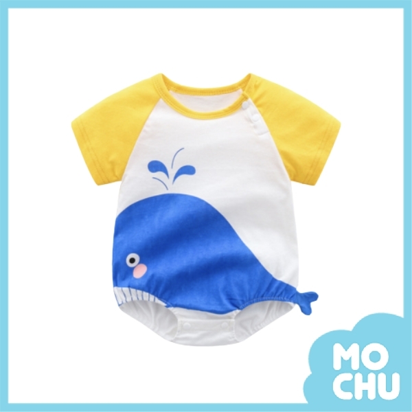 小藍鯨三角包屁衣