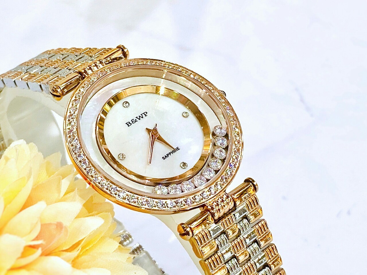 【B&WP】快樂鑽系列 優雅質感半玫瑰金女錶 BWP61253AARG 32mm 現代鐘錶