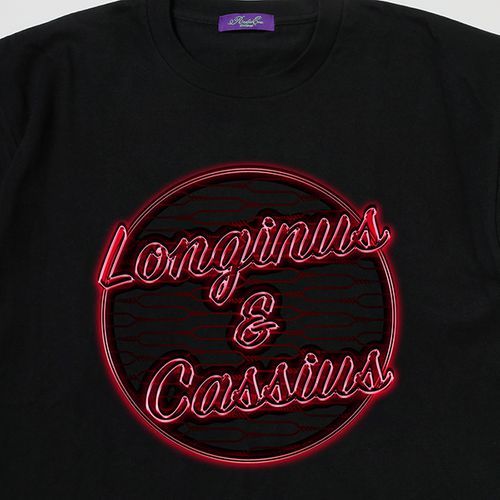 RADIO EVA 733 Longinus & Cassius Neon Sign T-Shirt/BLACK×RED/XL（T-Shirt）