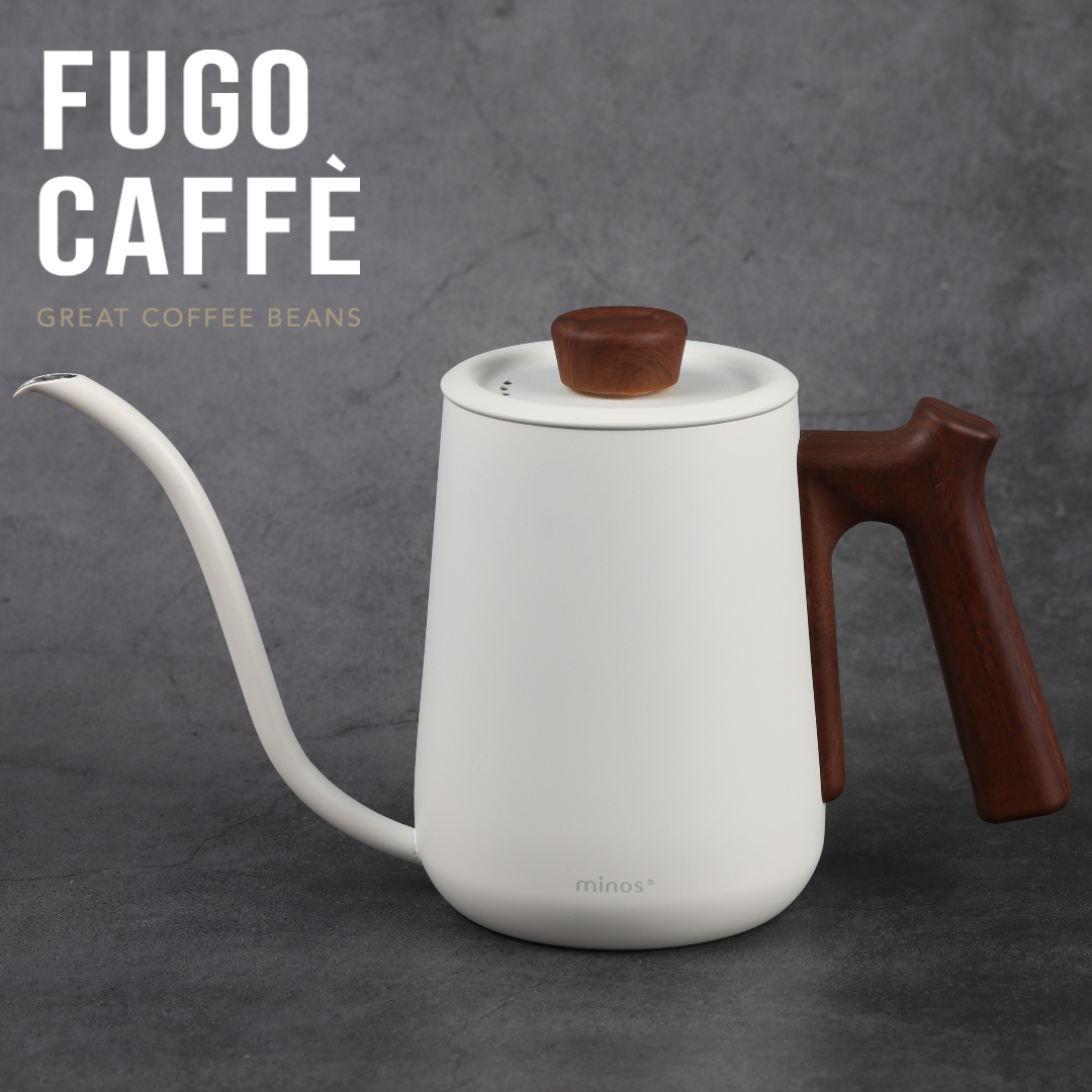 FUGO精選器具｜Minos 600ml 有蓋手沖壺內附刻度