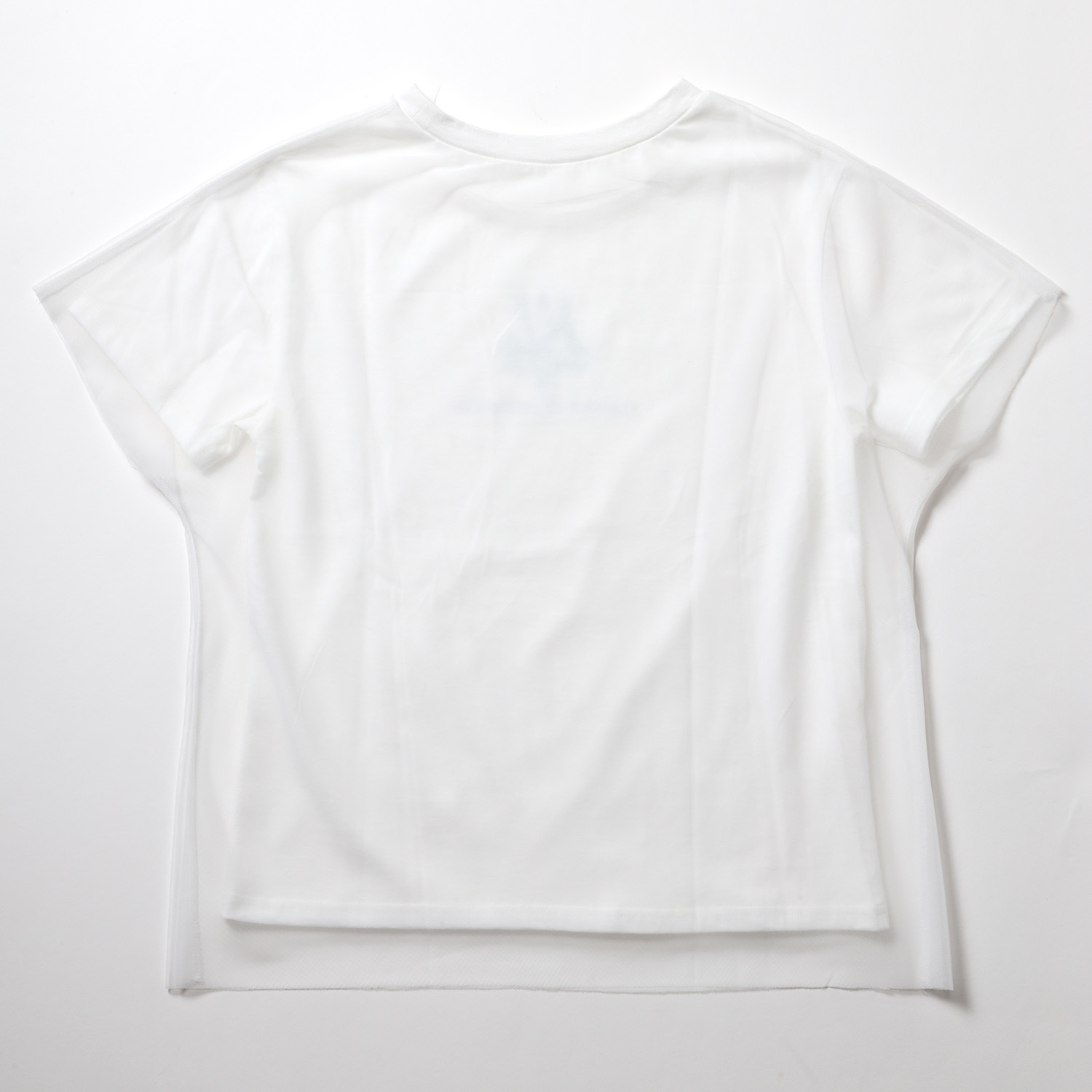 【FLOWER by RADIO EVA 025】EVANGELION Tulle T-Shirt/WHITE(WILLE)（T-Shirt）