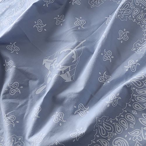 RADIO EVA 771 EVA-01 PAISLEYS BANDANA T-Shirt/WHITE×BLUE（T-Shirt）