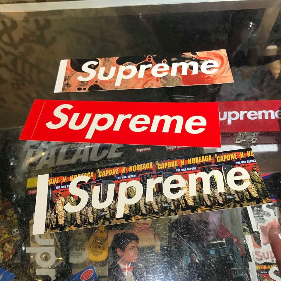 SUPREME 軍人 基本BOX LOGO 血液精子 貼紙 保證正品