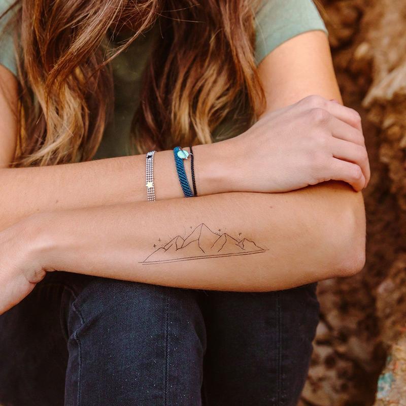 Pura Vida | 山峰刺青/紋身貼紙 PEAK