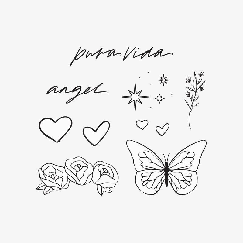 Pura Vida |迷戀刺青/紋身貼紙 CRUSH