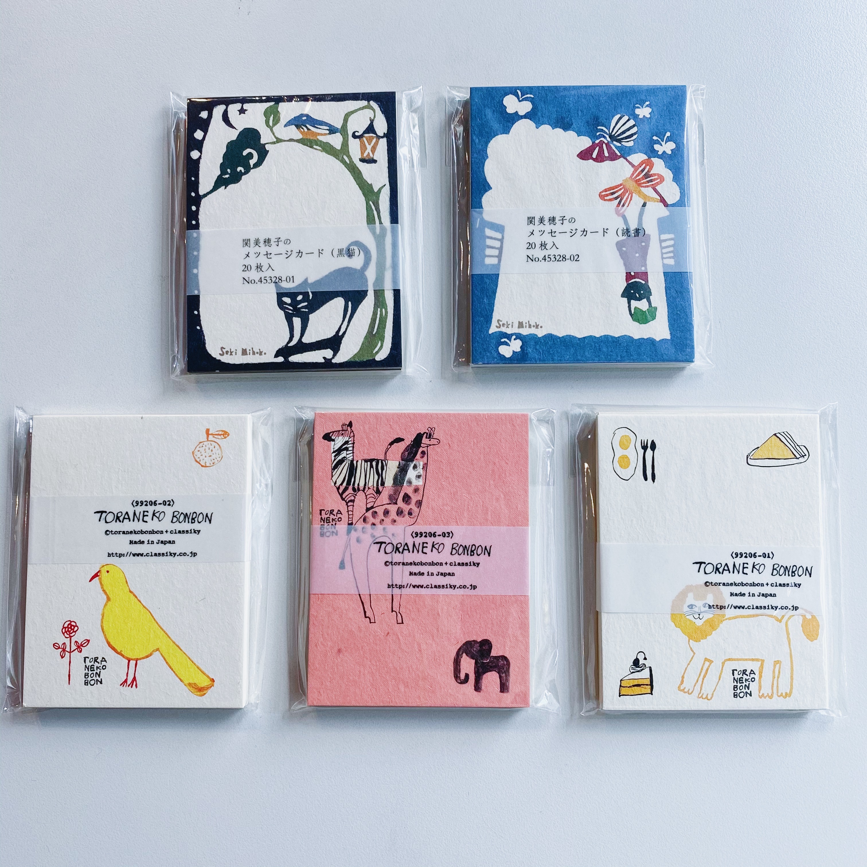 倉敷意匠 20入留言小卡片 小便箋  関美穂子／中西直子