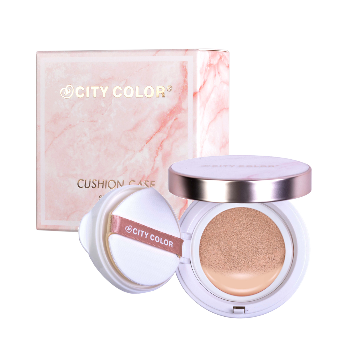 CITYCOLOR 瓷肌光防曬氣墊粉餅SPF50★★★