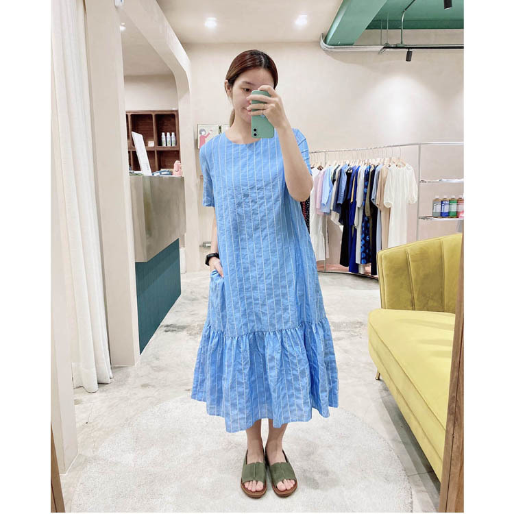 浪漫生活波海洋裝-月海