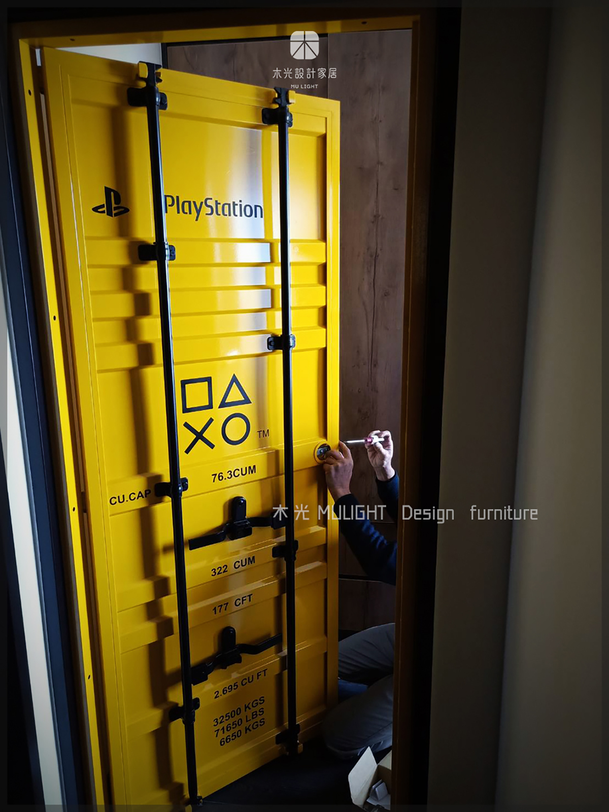 全方位客製化-台灣製造仿真貨櫃門(顏色尺寸皆可訂做)