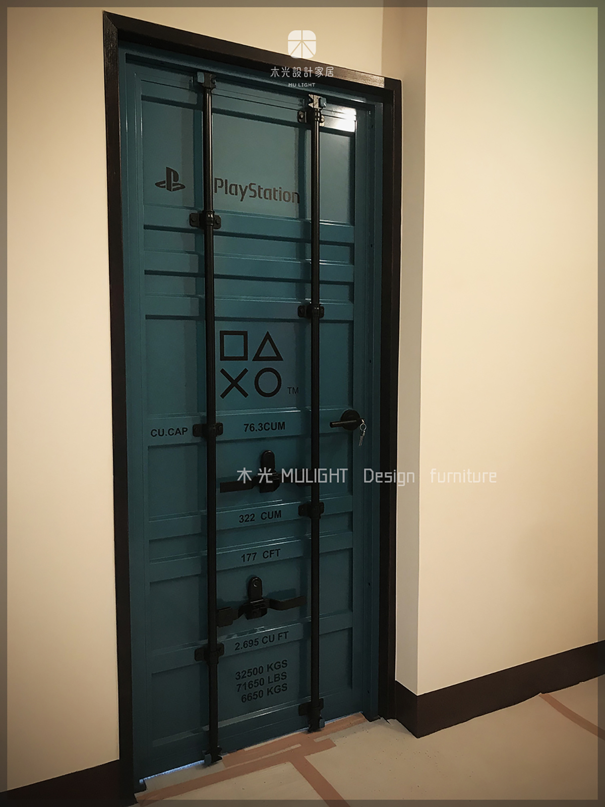 全方位客製化-台灣製造仿真貨櫃門(顏色尺寸皆可訂做)