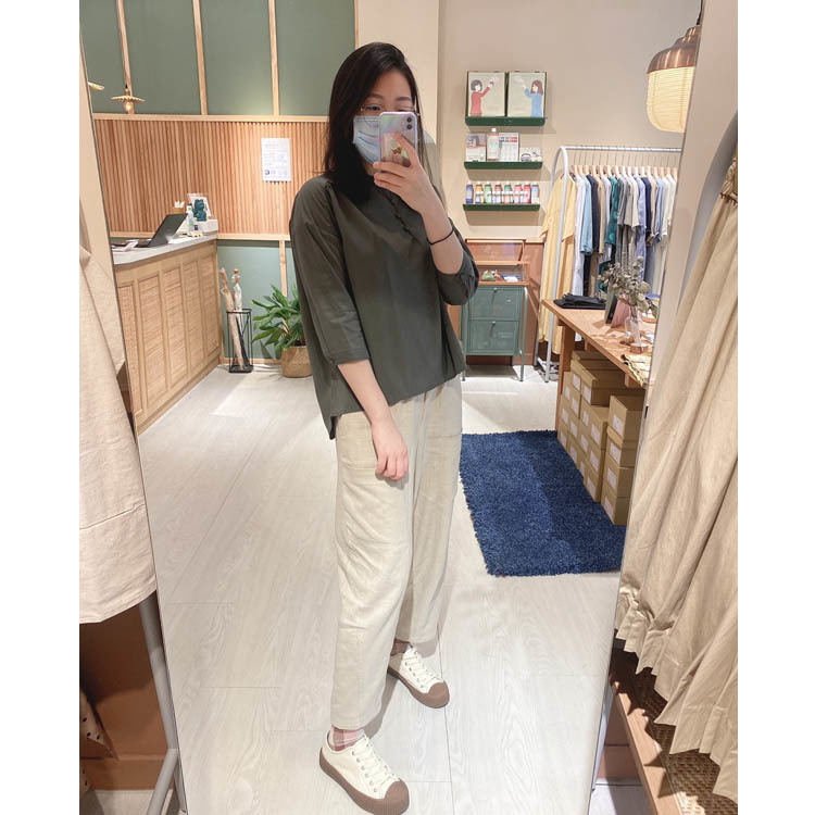 簡單日記開襟生活襯衫-雨林