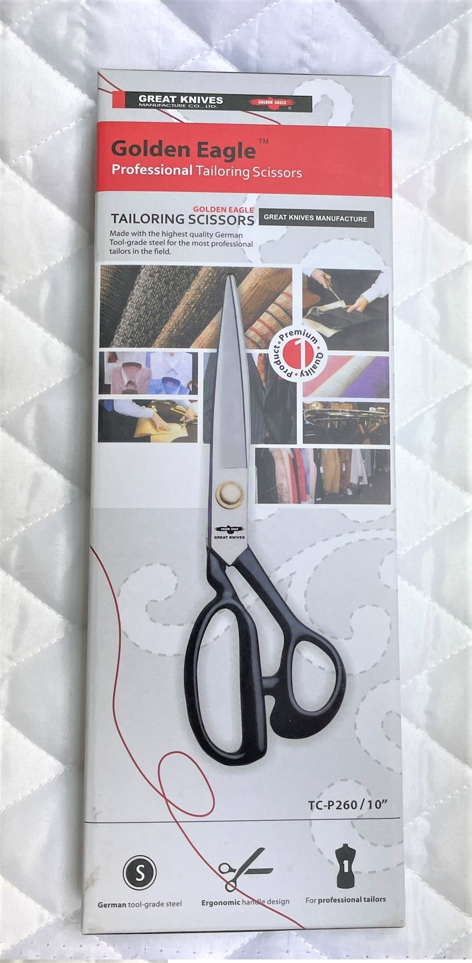 SED鴿子:GOLDEN EAGLE 老鷹牌 10 * 吋 鋼之布剪 剪刀