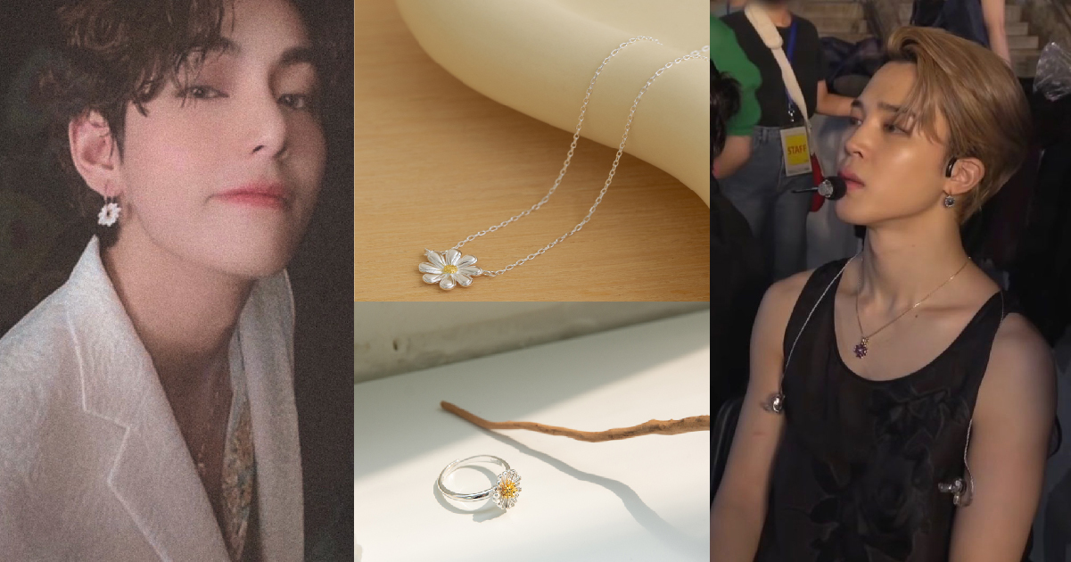 小雛菊單品除了是GD權志龍的愛用款外，BTS配戴後又再次掀起雛菊風潮。