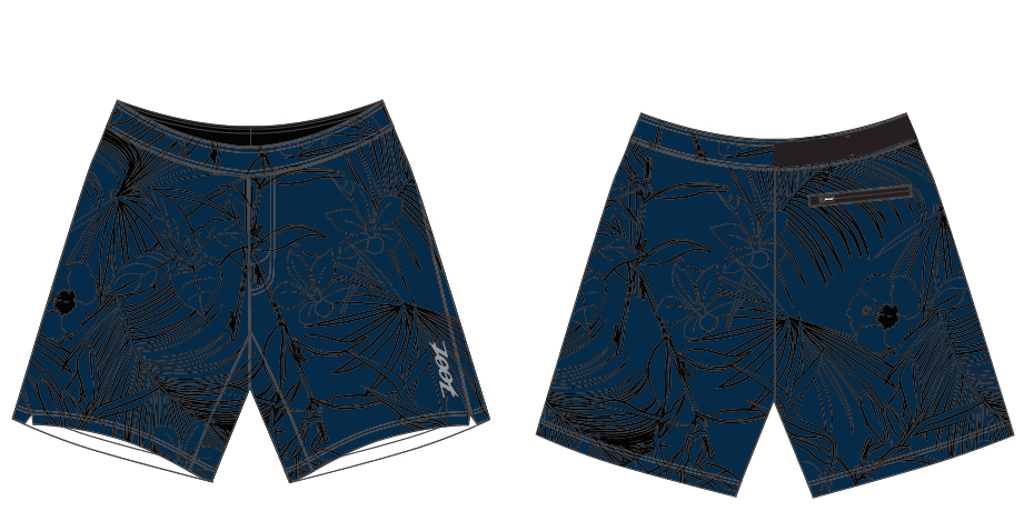 Zoot Blue Hawaii 5inch Run Short Men