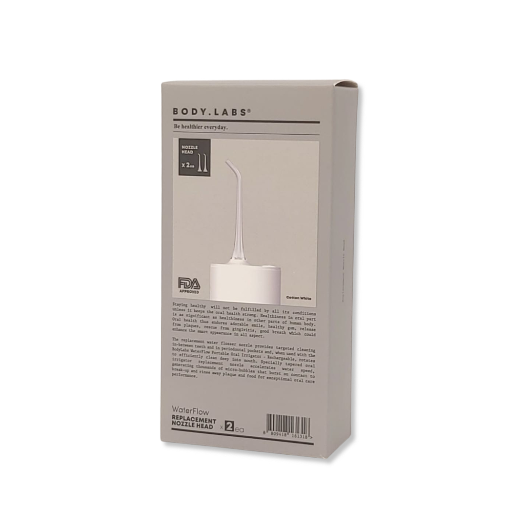 韓國 BODY LABS - 便攜式水牙線 - 替換噴咀 | FDA認證, 一盒兩枚