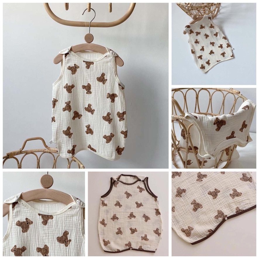 🐻熊仔嬰幼兒純棉紗布睡袋No.541