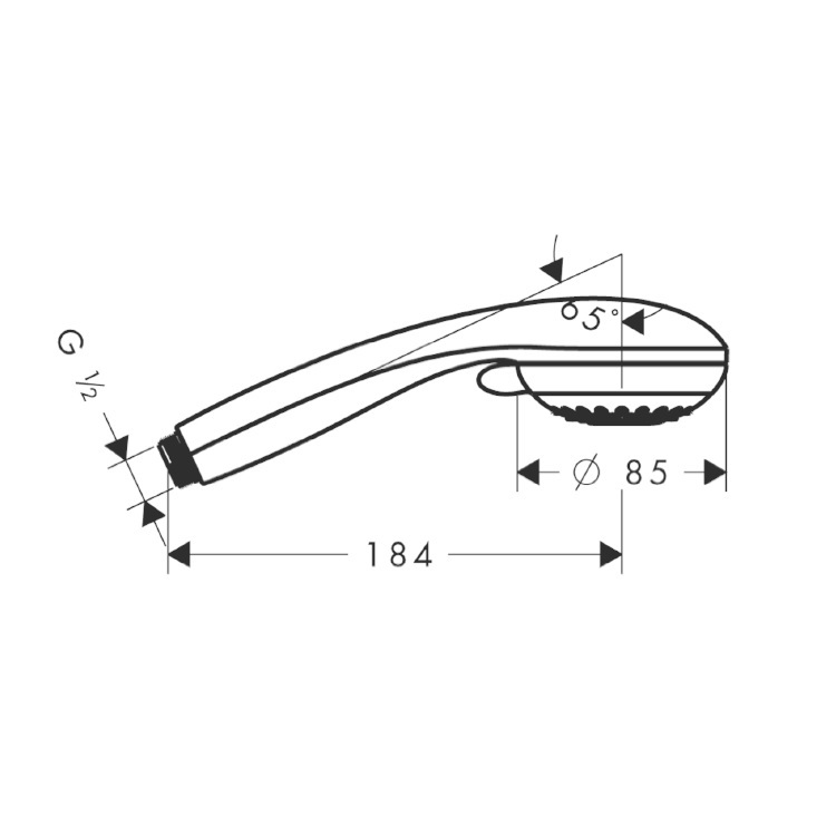 hansgrohe Crometta 85 Multi 28563, -000 Hand Shower 3jet