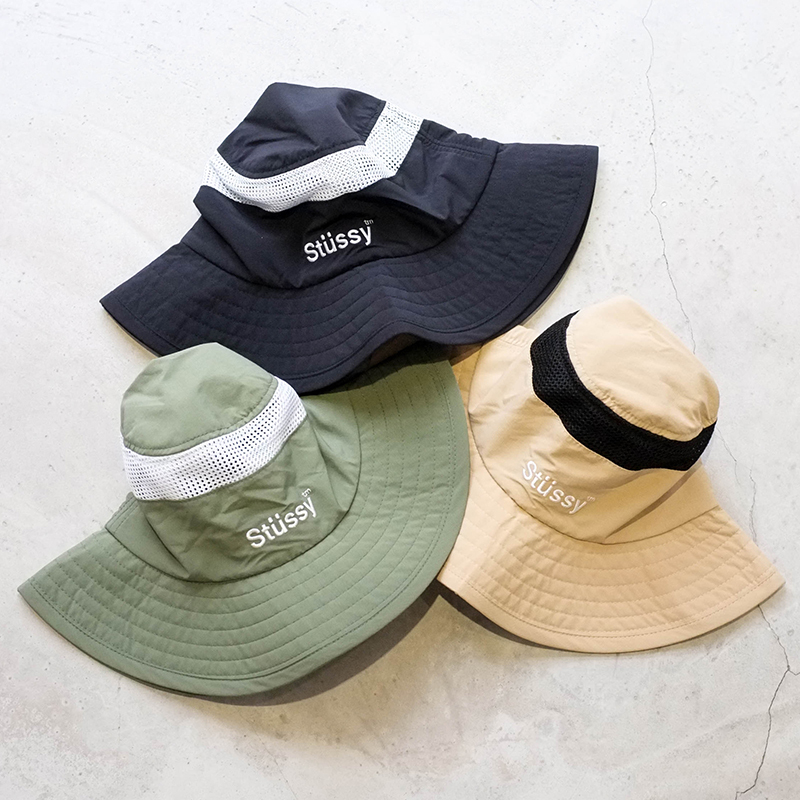 【車庫服飾】STUSSY 21SU NYLON RIPSTOP GARDENER BOONIE 網布戶外帽 登山帽 漁夫帽
