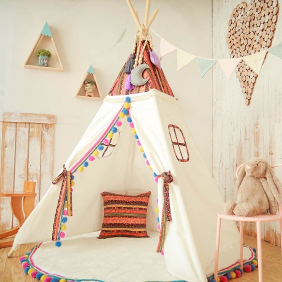 北歐印地安風格三角帳篷