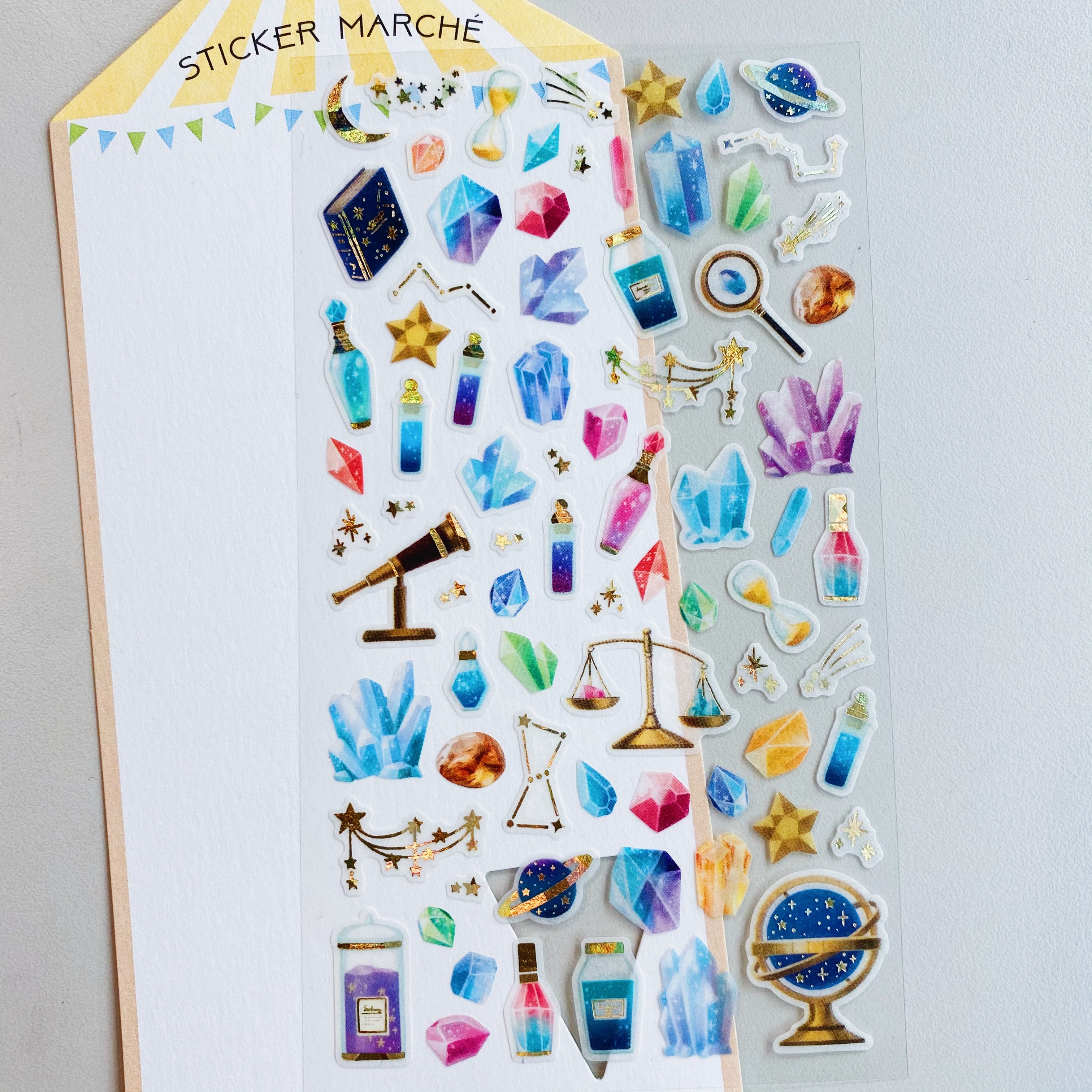 MIDORI 礦石 水彩和紙貼紙