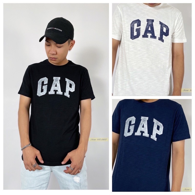 GAP 刷舊經典字母Logo 短袖T恤 短T