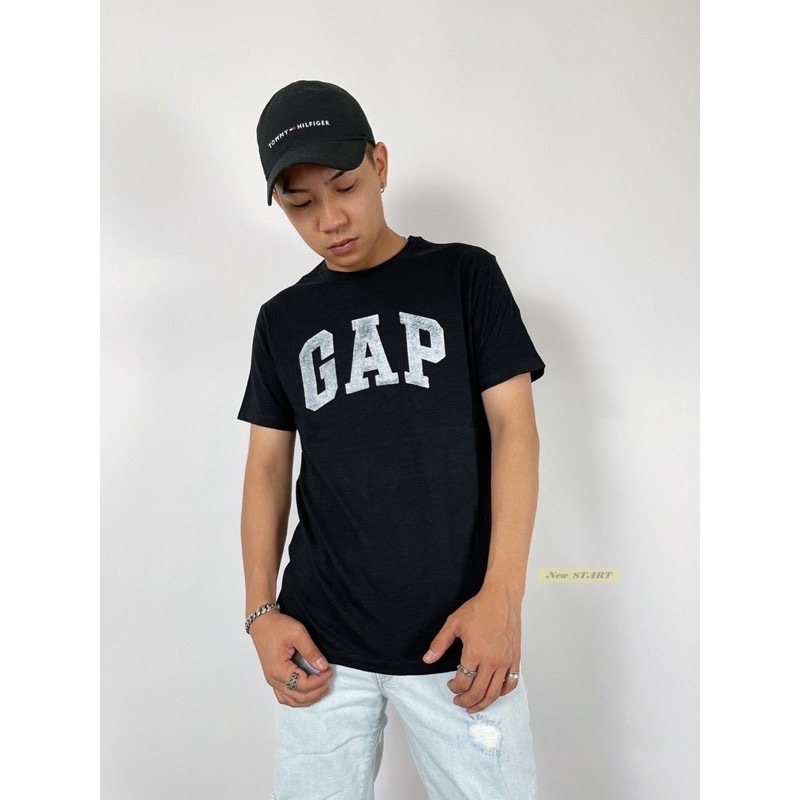 GAP 刷舊經典字母Logo 短袖T恤 短T
