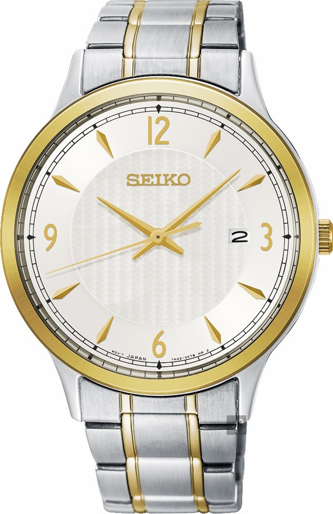 萬年鐘錶 - SEIKO   CS 系列 半金色經典男錶  SGEH82P1 / 7N42-0GJ0KS  錶徑40MM