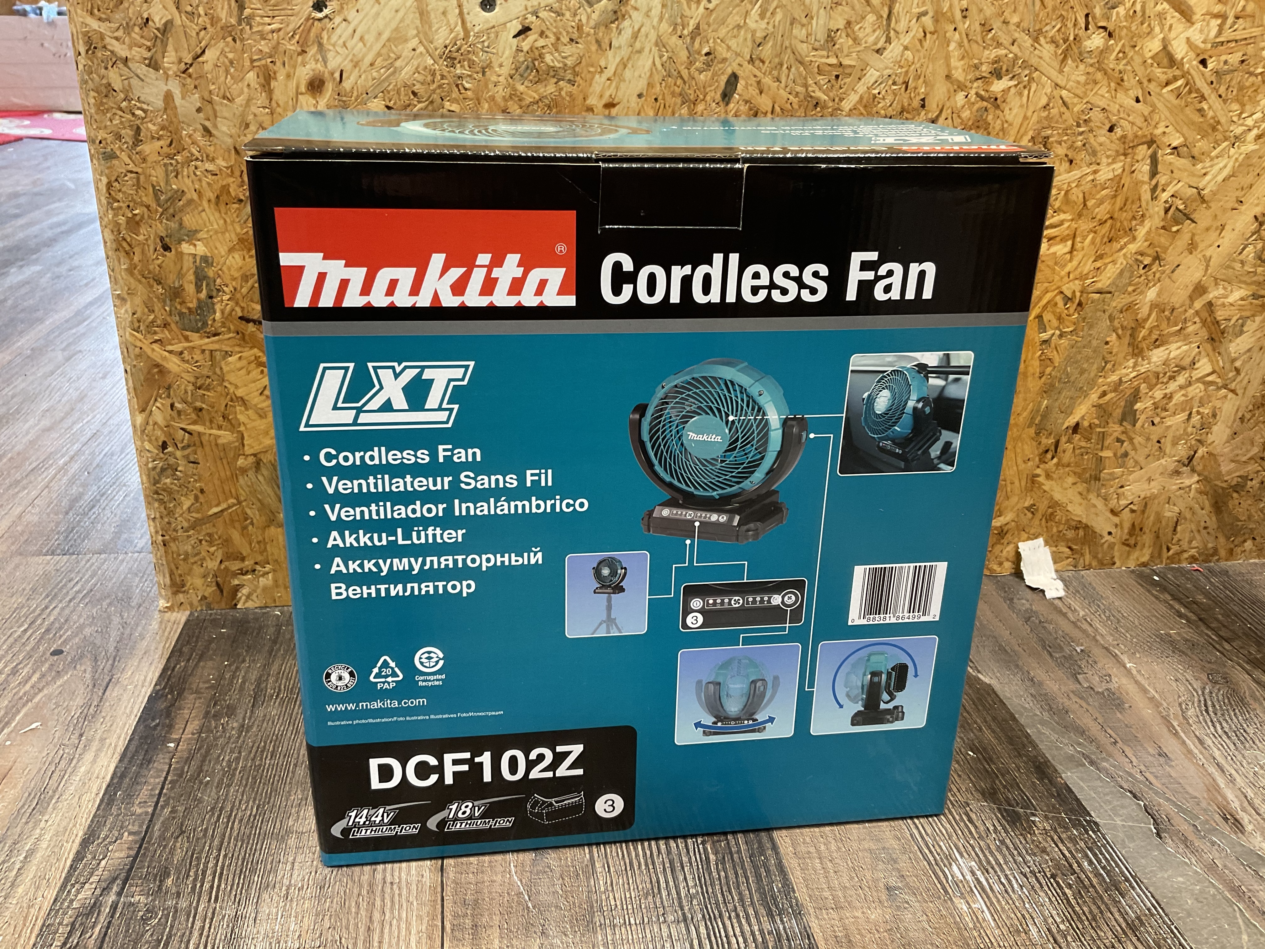 Makita牧田 Fan DCF102Z 遙頭風扇（14.4V/18V) 淨（需要訂貨）