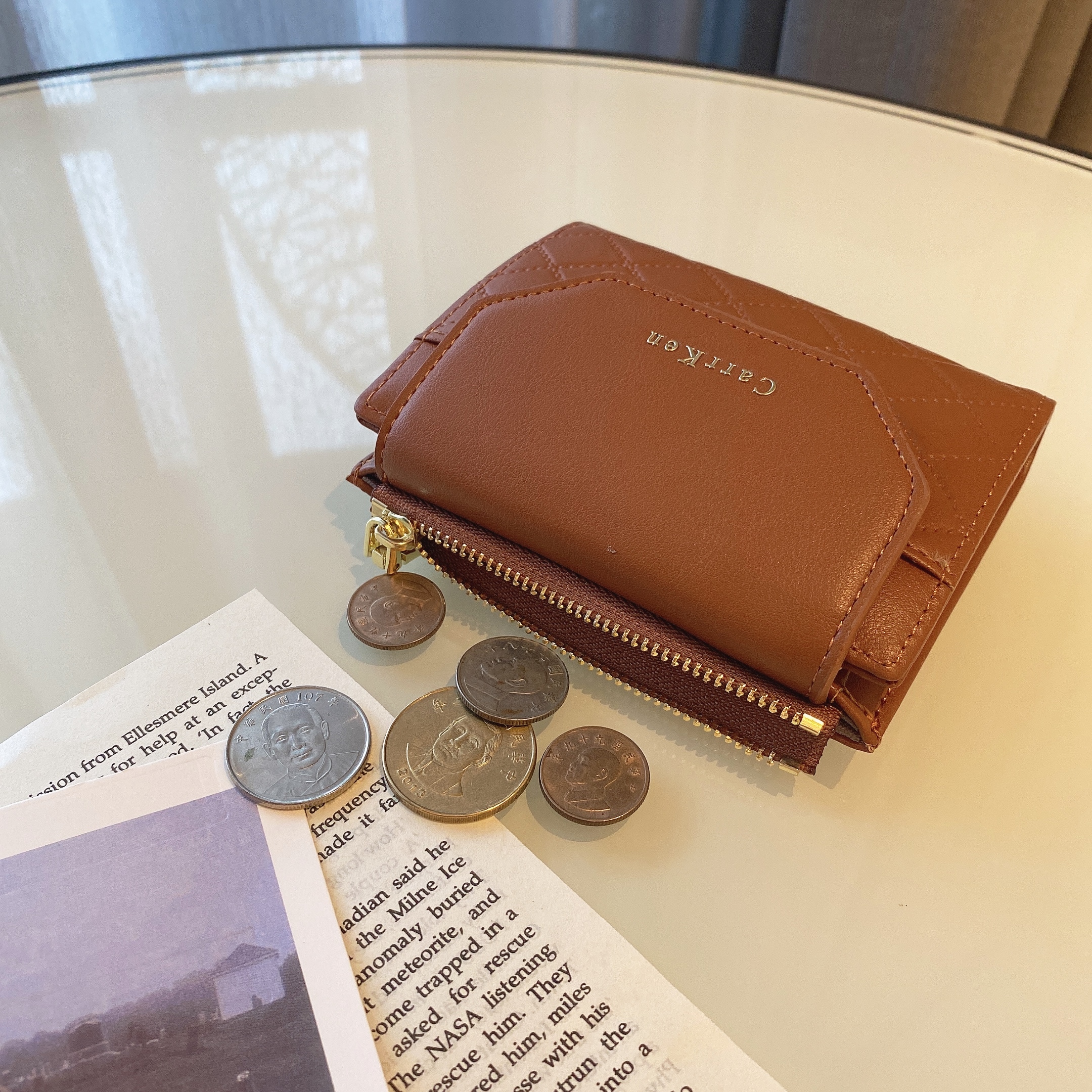 半菱格零錢短夾/四色