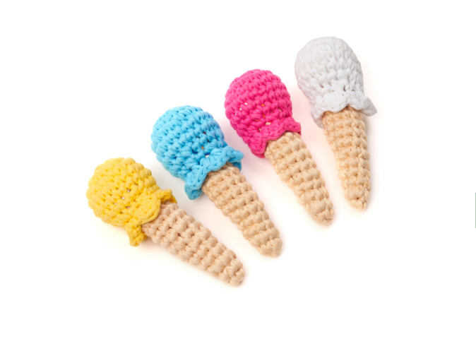 THE Paws 手作寵物玩具 - Ice cream cone 冰淇淋甜筒 (四色)