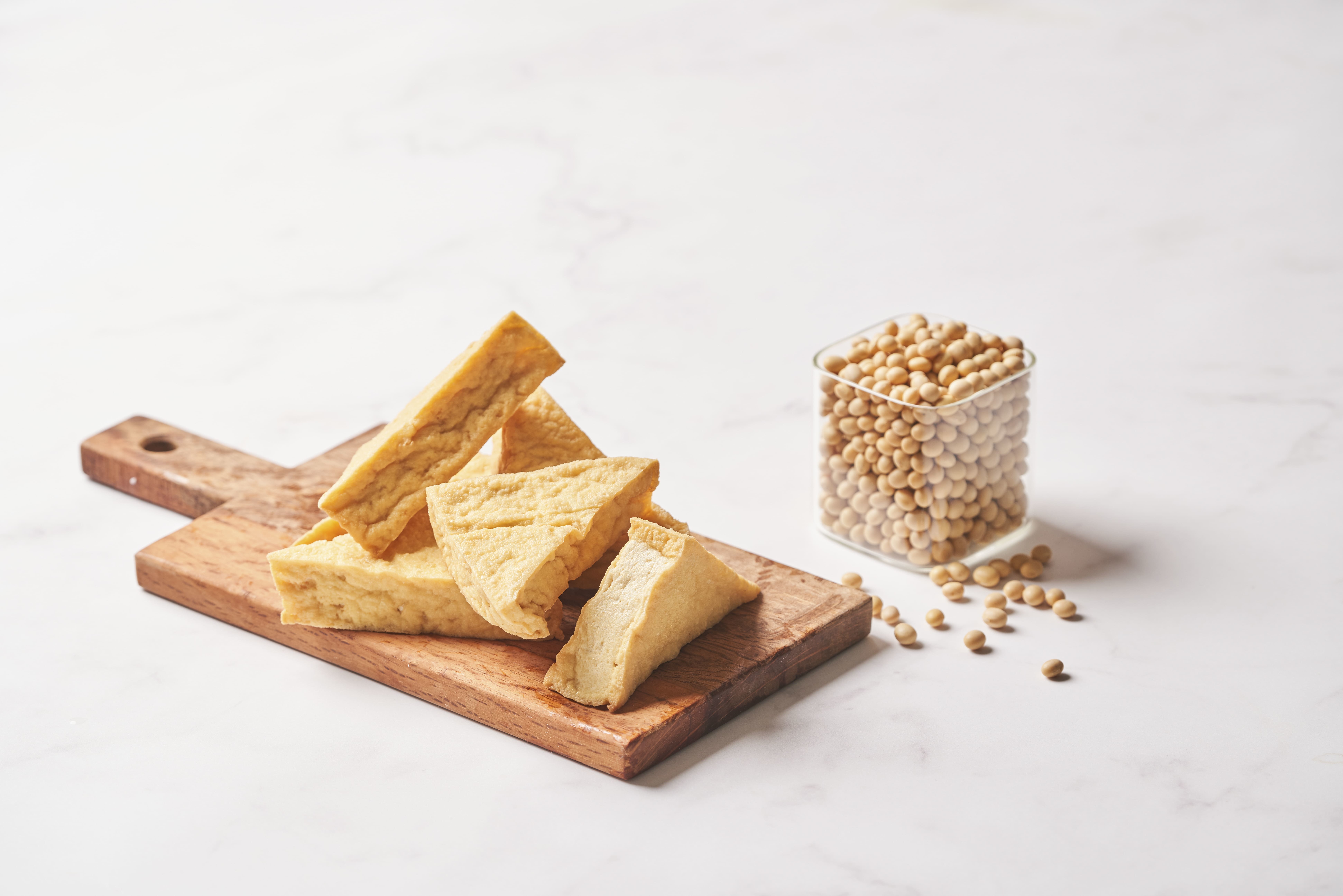 【耕豆腐】油揚木棉豆腐(三角)|350g|純素