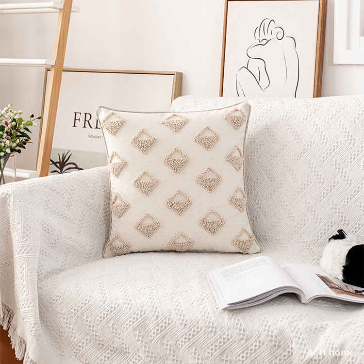 【ＡＨ310】波希米亞菱絨抱枕套