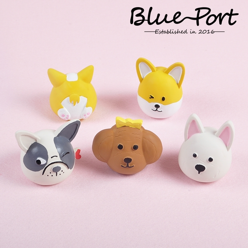 BLUE PORT发声天然乳胶玩具 法斗 柯基 柯基屁股  泰迪6*8cm