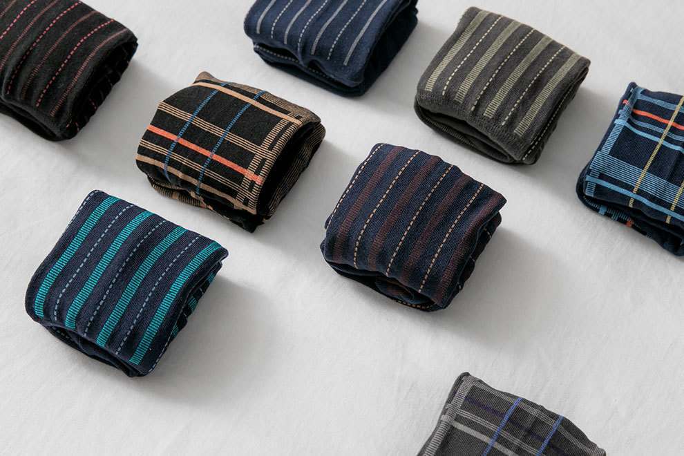 抗菌除臭紳士襪3種款式：格紋、粗直條紋、細直條紋