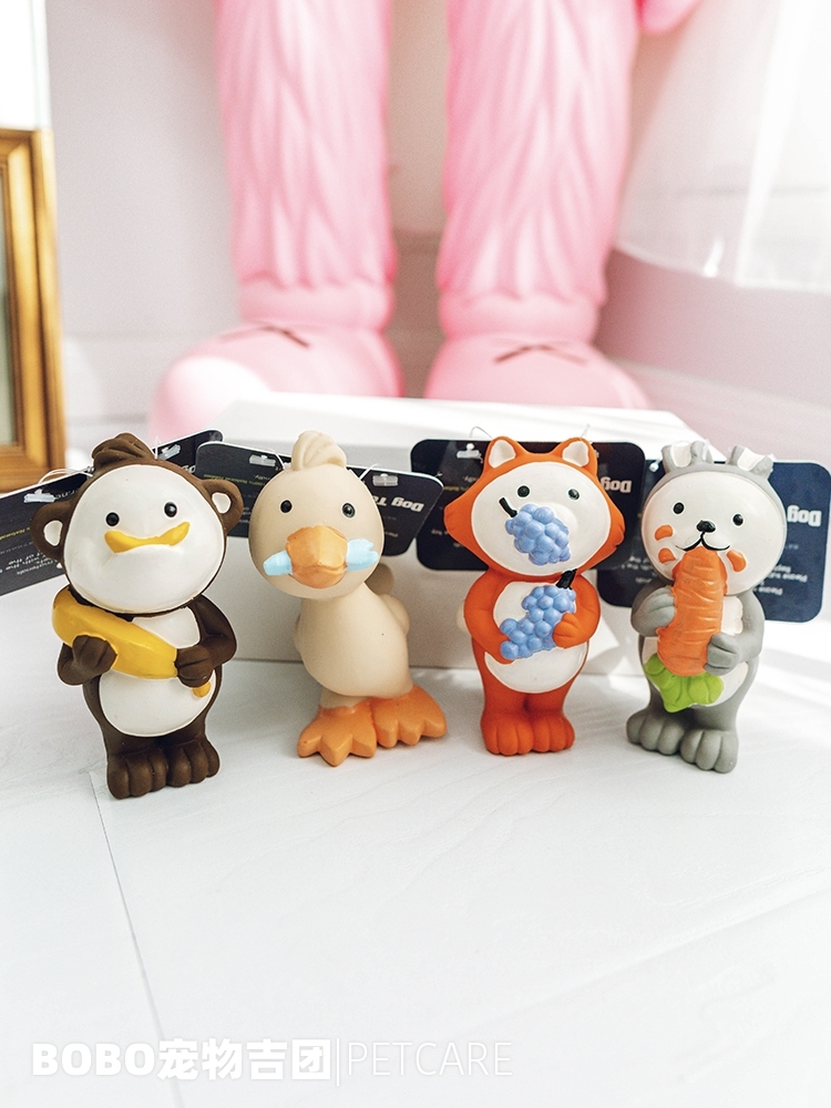 Q-MONSTER吃货家族 乳胶发声玩具 无毒无害 环保材质