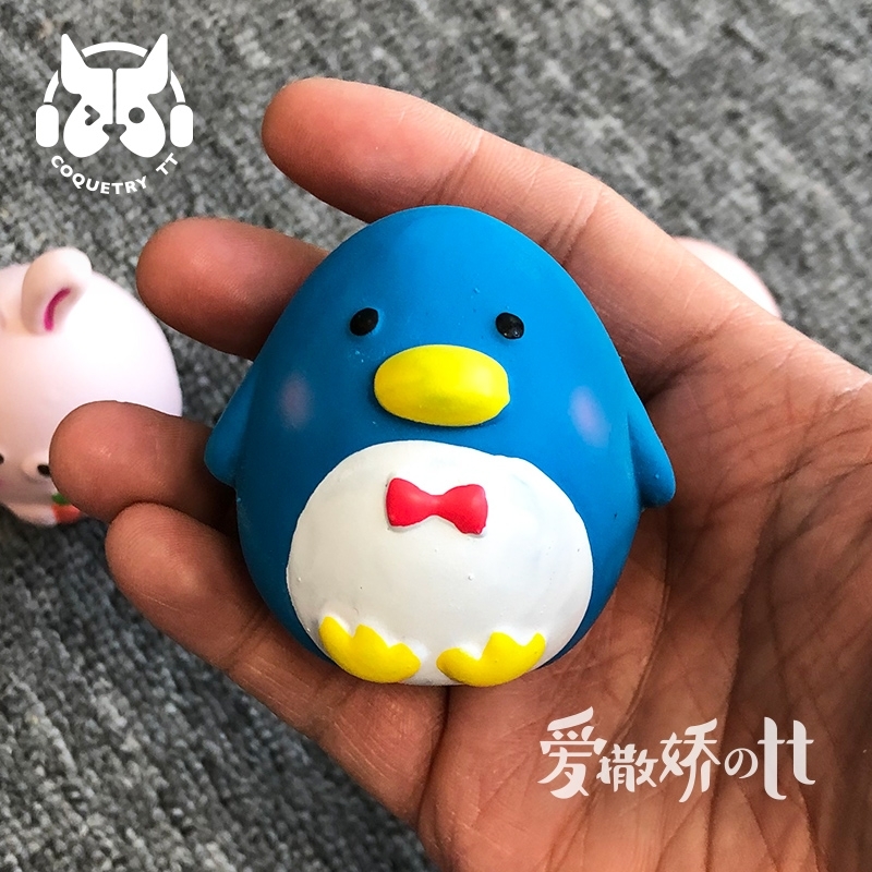 BLUE PORT天然乳胶发声MINI玩具 企鹅 小鸡鸡 小兔兔 小猪猪